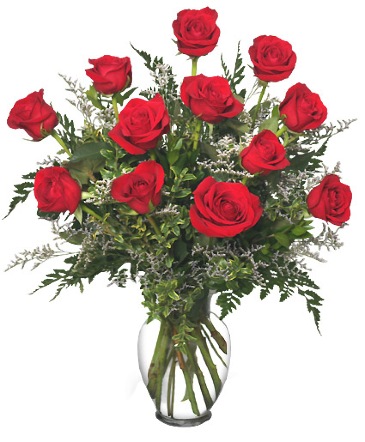 Classic Dozen Roses Red Rose Arrangement in Conneaut, OH | MORRIS FLOWERS & GIFTS