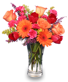 FLORES BRILLANTES Florero in Conneaut, OH | MORRIS FLOWERS & GIFTS