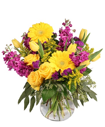 Jazzy Jubilee Vase Arrangement in Conneaut, OH | MORRIS FLOWERS & GIFTS
