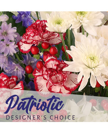 Patriotic Arrangement Designer's Choice in Conneaut, OH | MORRIS FLOWERS & GIFTS