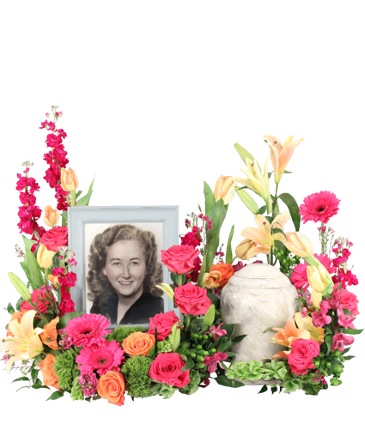 Vibrant Hope Cremation Flowers   (urn/frame not included)  in Conneaut, OH | MORRIS FLOWERS & GIFTS